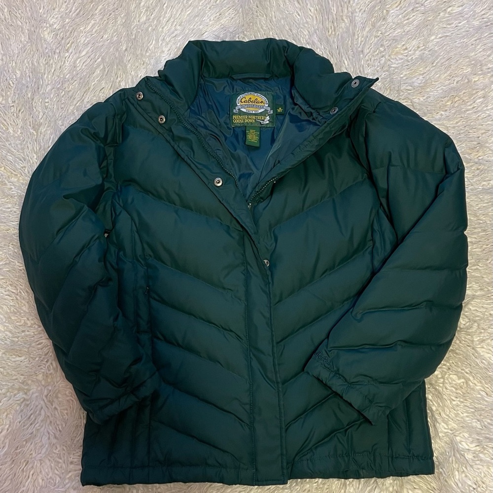 Cabela's Premier Northern Goose Down Jacket - Forest Green